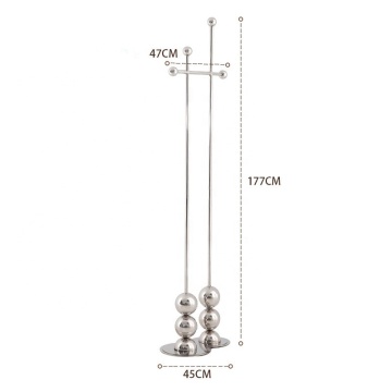 Modern Stainless Steel Floor Space Saver Cloth Hanger Stand