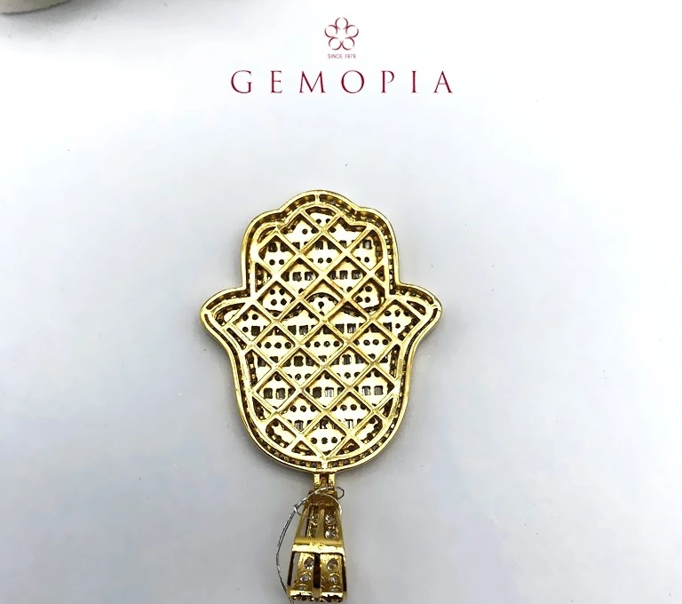 Fashion Jewelry 18K Gold Plated Silver Pendant