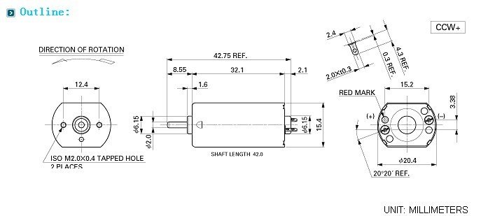 12v dc flat mini motor ff-180 for lc card