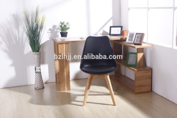 plastic lesiure chair living room chair dining chair with wood frame