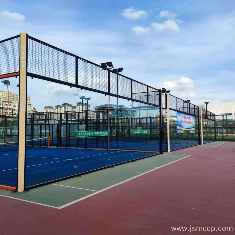 outdoor artificial grass padel tennis court flooring