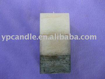 3-layer-color pillar candle