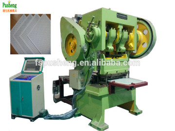 Automatic metal ceiling perforation machine