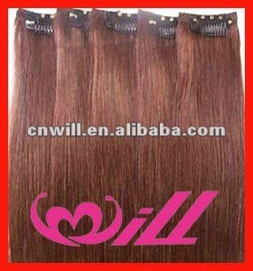 Clip In Hair Extension Color #99J Snap Clips Human Remy Hair Clip In Hair Extensions Brazilian Remy Hair