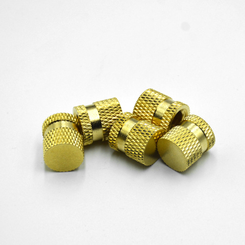 Customized non-standard brass copper knurled insert nut