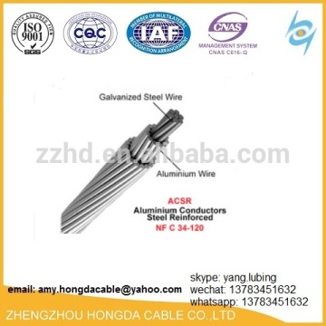 Aluminum Conductor Steel Reinforced ACSR bare overhead conductor wire
