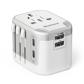 Wontravel Dual USB International Wall Charger & Travel Adapter