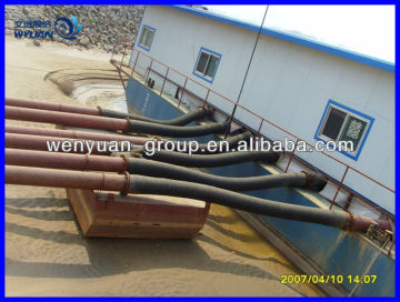 Flexible hose with flange end/rubber suction bulb/rubber hydraulic hose