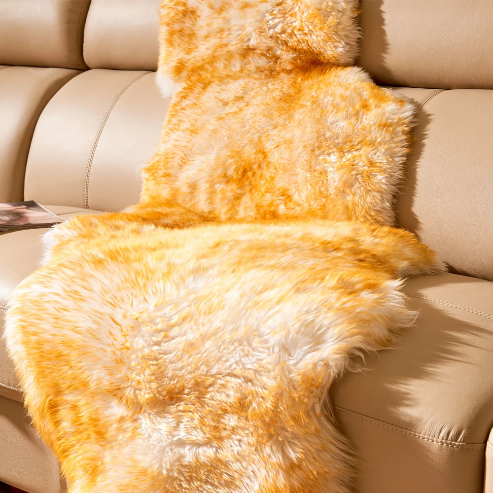 Factory Price Sheepskin Carpet Double Rug