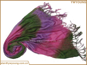 Hot sell digital printing new design ladies crinkle scarf