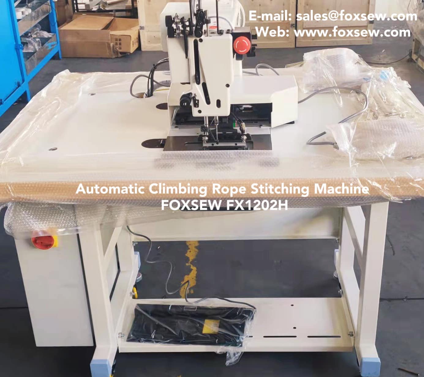 Automatic Climbing Rope Stitching Sewing Machine FOXSEW FX1202H -2