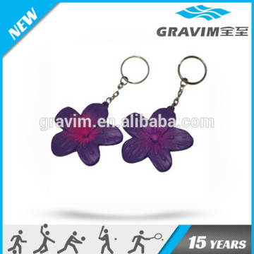 flower shape stress ball keychain,flower shape PU foam ball keychain,PU foam flower keychain
