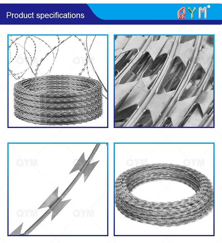 Anping 700mm Coil Diameter Concertina Razor Barbed Wire with Pallet