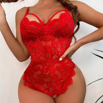Wholesale Transparent Mesh Lace Lingerie Set