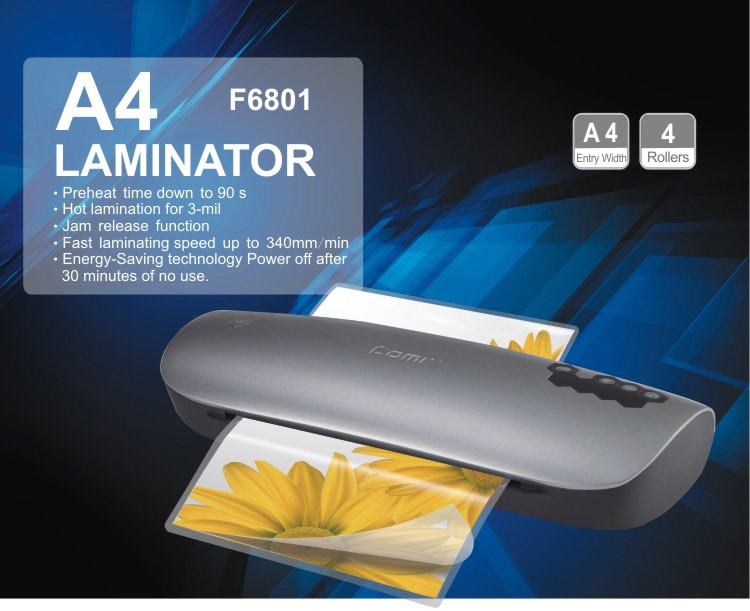 China big factory direct sale high quality a4 cold hot laminator