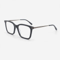 Square Acetate And Metal Combined Unisex Optical Frames 23A3172