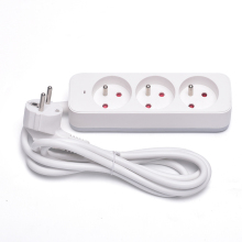 French Extension Board Power Strips - 3 Outlet Socket without USB