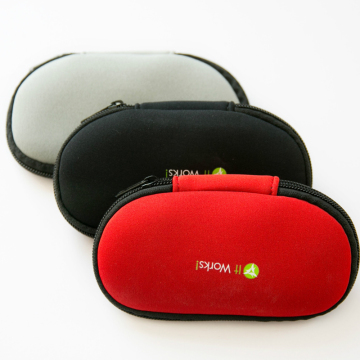 Customized logo neoprene cheap glasses cases unisex