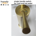 Light luxury brushed golden wash basin faucet