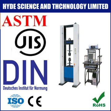 computer control DIN tensile and elongation test machine