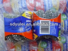 3x10g/pack stainless steel galvanized pot scourer