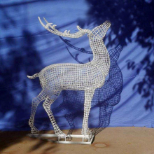 New design life size iron deer statue