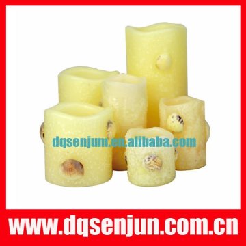 Led Candle,craft candle,yellow candle