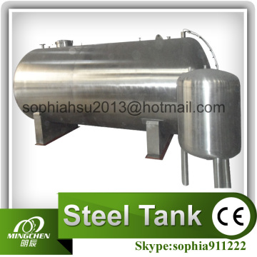 horizontal type stainless steel sterile storage water tank