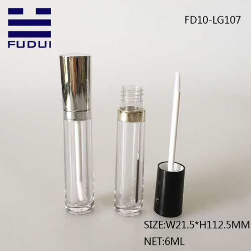 6ml shiny Clear Beauty Custom Lip Gloss Tube