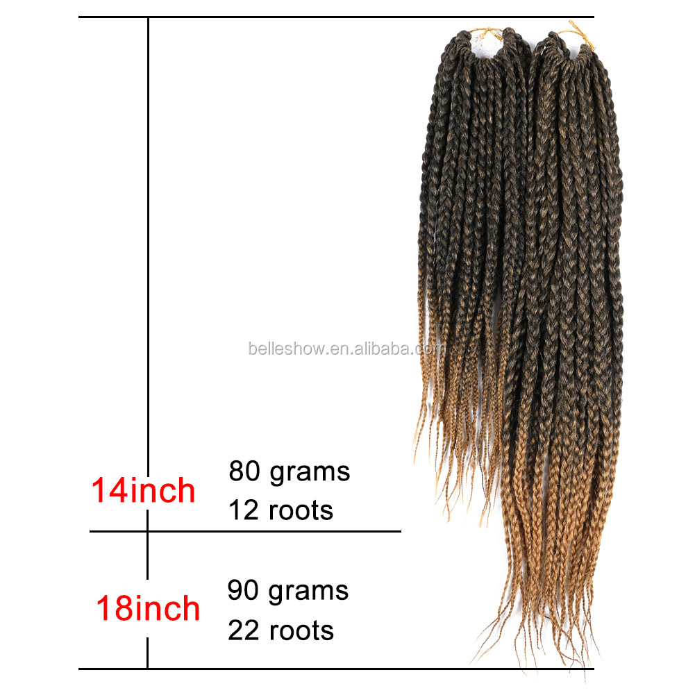 Hot sell wholesale 3X Box  crochet braid hair  box hair  Crochet Braids box braids