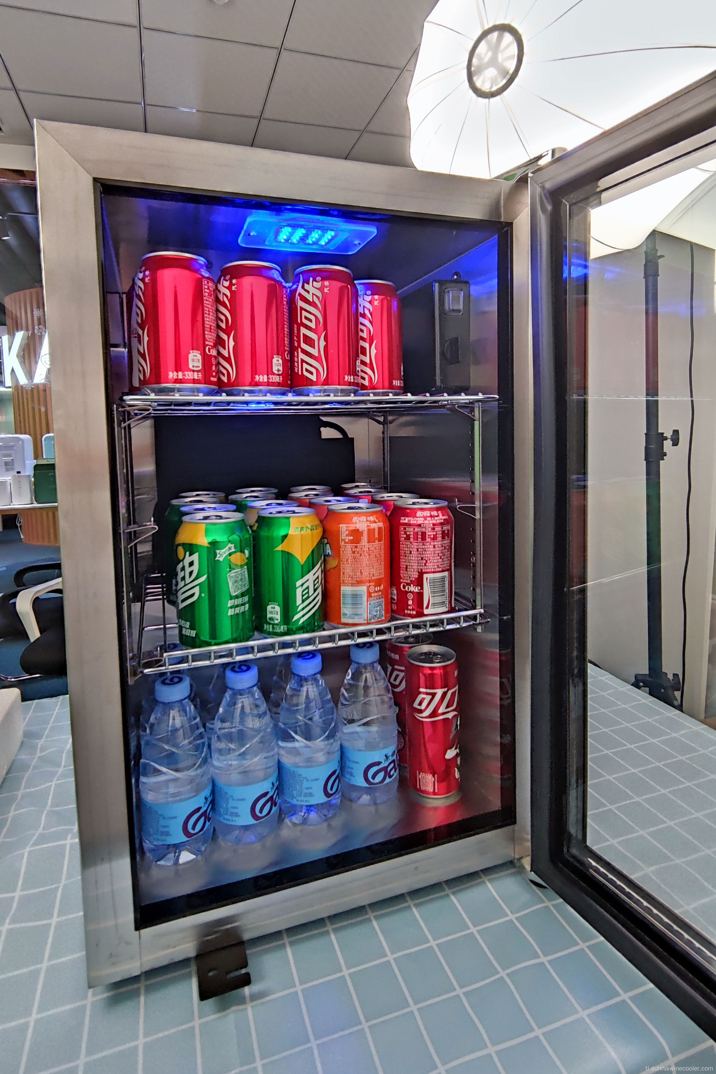 Mini bar ref sa ilalim ng counter refrigerator para sa beer