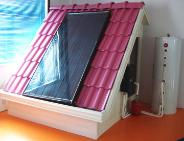 Split Flat Panel Pressured Solar Water Heater System