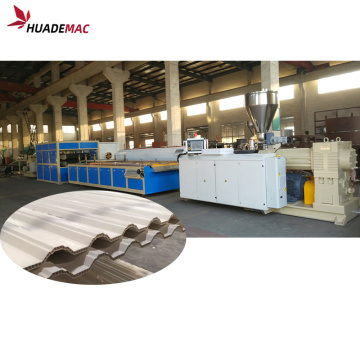 UPVC PVC Hollow Conguated Roofing Sheet Line