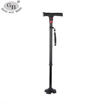 Elderly Folding Adjustable Walking Stick with Light and Alarm