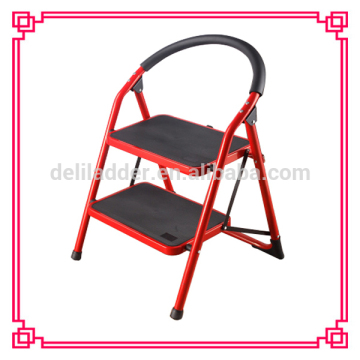 steel folding step ladder/ladder for home with handrail