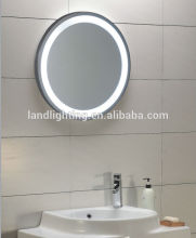 round illuminated bathroom mirror