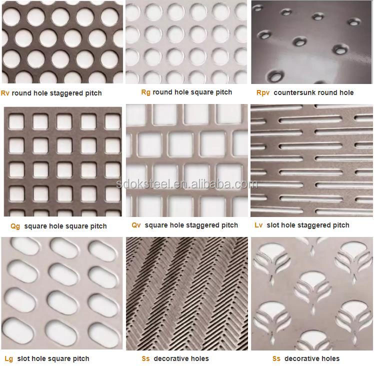 2mm 1.5mm 304 316 201 stainless steel perforated metal mesh sheet