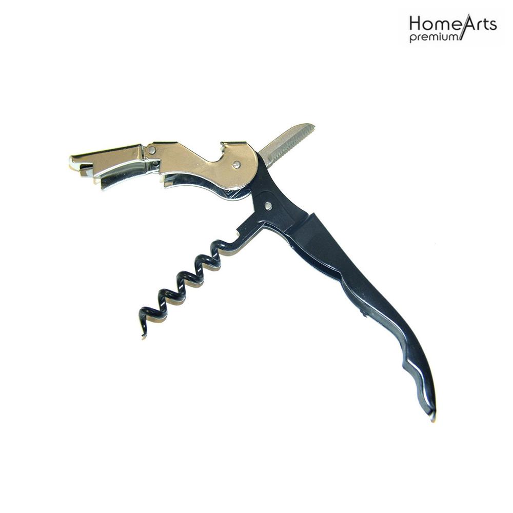 Folding Waiters Wine Bottle Corkscrew Beer Cap Opener