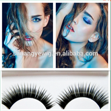 Korea synthetic fiber false eyelash,hand tied eyelash,eyelash