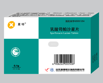 Sparfloxacin lactate tablet fights bacteria in the body