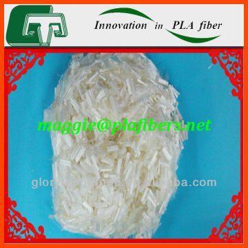 PLA superfine fiber, 0.8D*18mm superfine pla fiber, pla short cut fiber