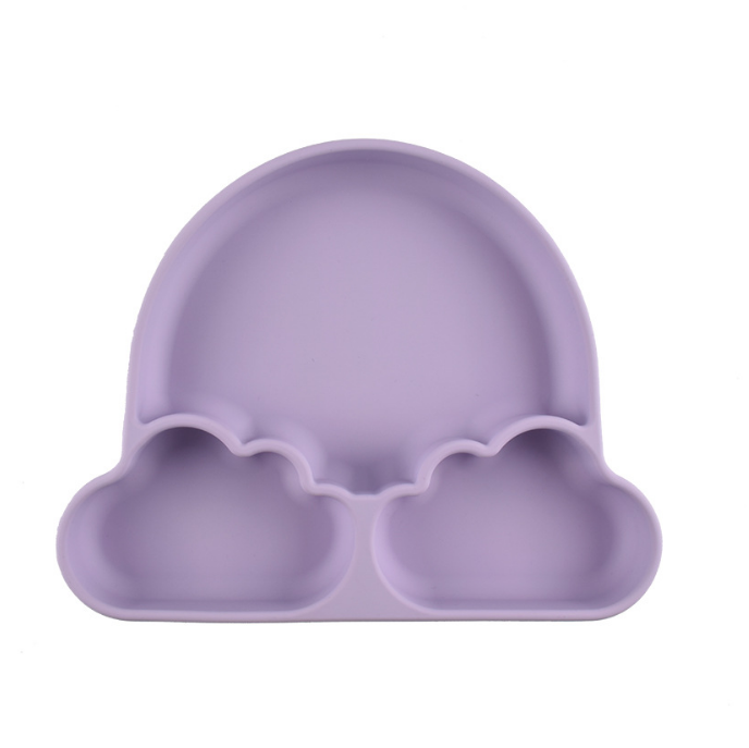 Rainbow Silicone Feeding Plate For Kids