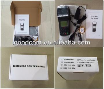 Handheld Mobile GPRS SMS USSD Printer for bill payment/ticket print/online order/mony transfer