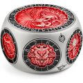 Dual D20 8-in-1 Spinner Metal Dice, Hexagonal Spinning D&D Monster Themed Dice Set for TTRPG Dungeons and Dragons,Dungeon Master