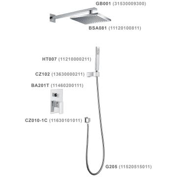 2 manieren waarop thermostatische regendouche set