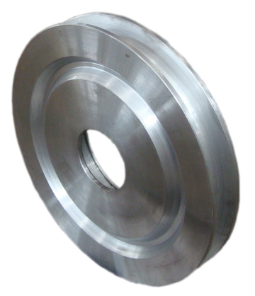 Forged bulldozer idle wheel forging