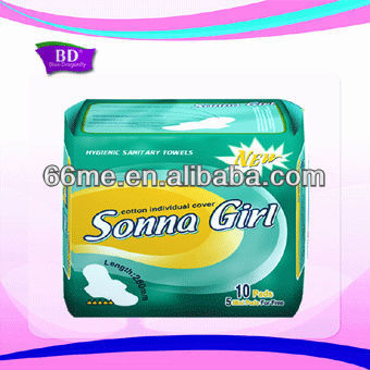 Sonna Girl sanitary pad,anion herbal sanitary napkins