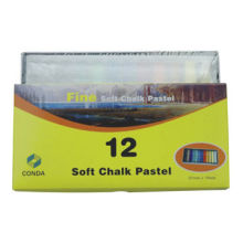 12-piece Soft Chalk Pastel Set, Measures 0.9x0.9x6.5cm