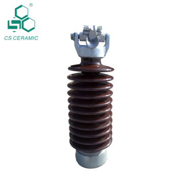 high voltage electrical glazed porcelain line post insulator