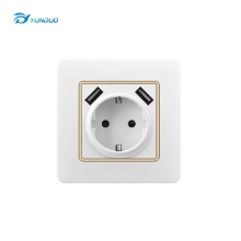 Double USB 2A EU Standard Wall Socket